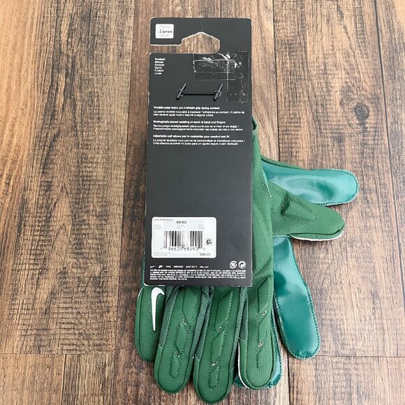 Nike D-Tack 7.0 Lineman Football Gloves Padded Green Mens Size 3XL FN0271-303 - Picture 8 of 11